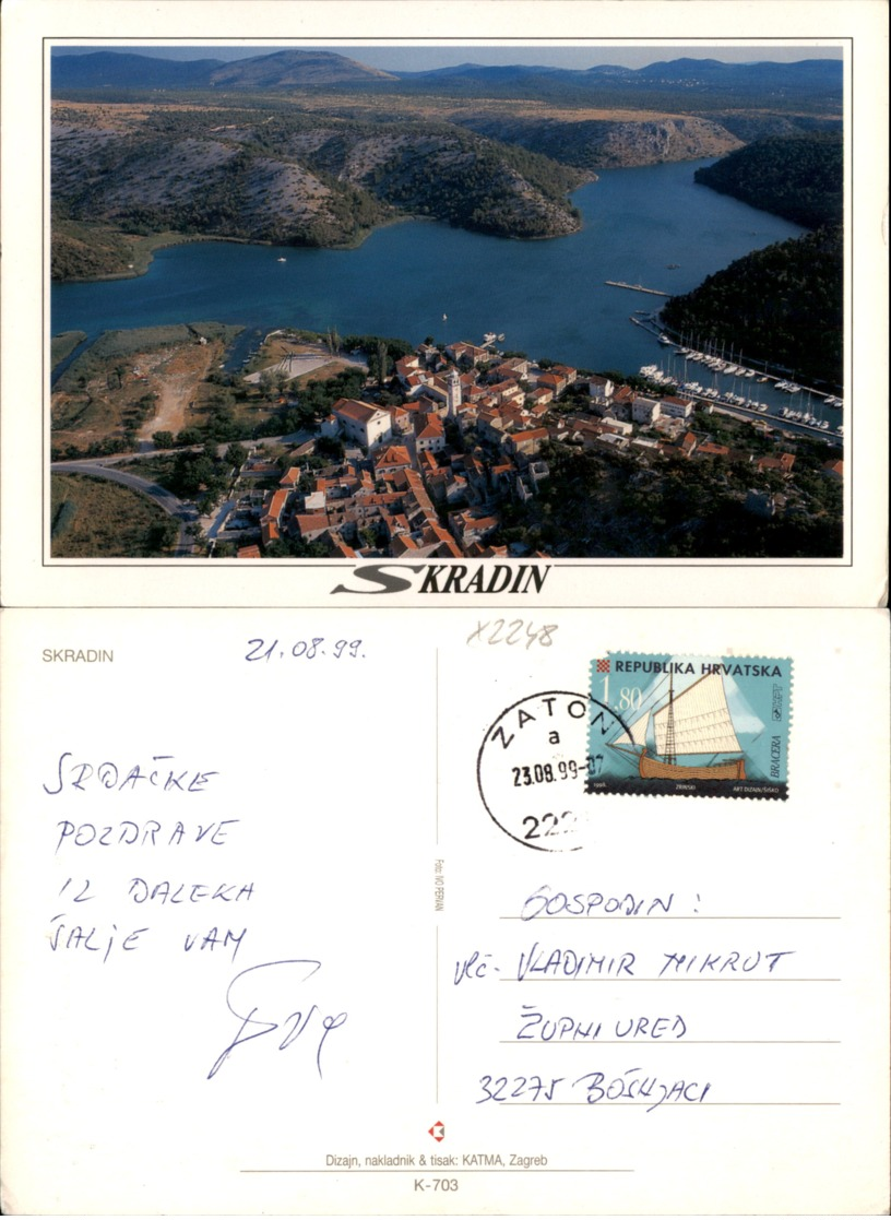 SKRADIN,CROATIA POSTCARD - Kroatien