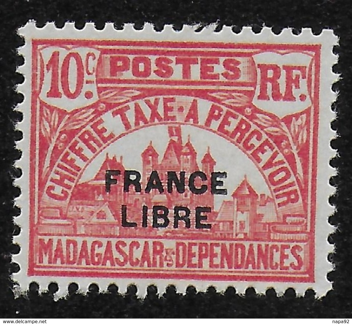 MADAGASCAR 1942 TAXE YT 20 MNH - Impuestos