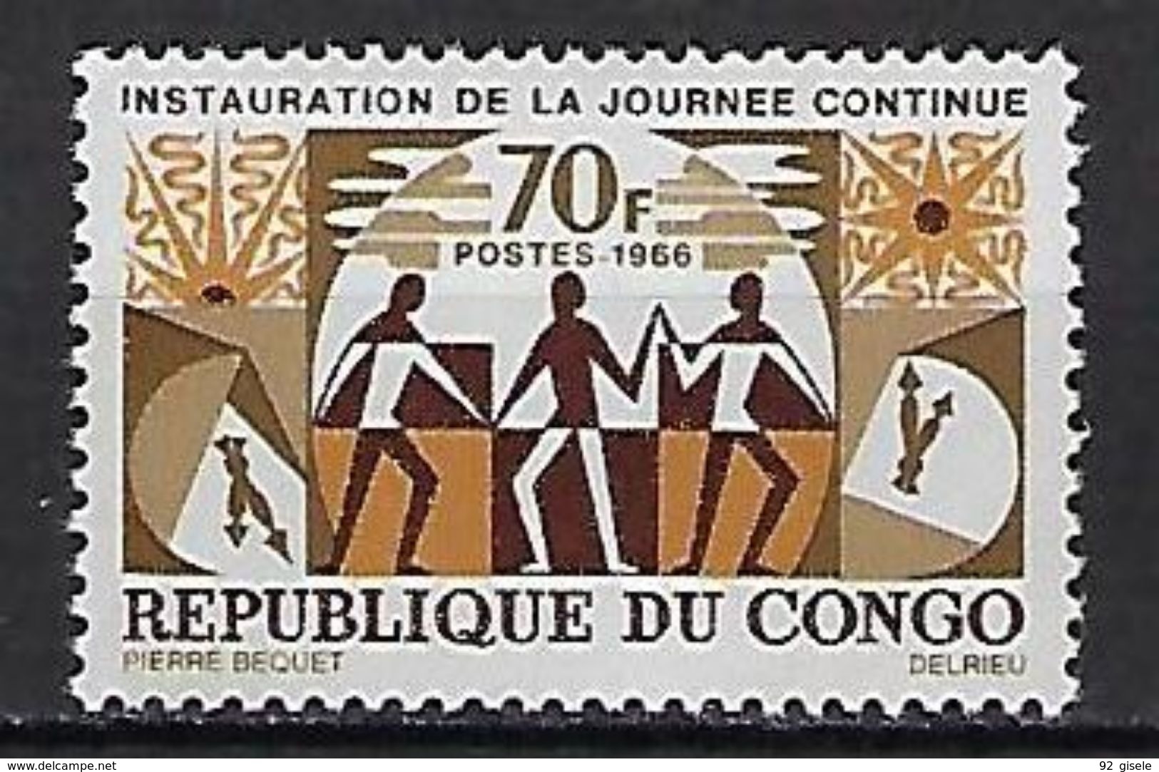 Congo YT 186 " Journée Continue " 1966 Neuf** - Neufs