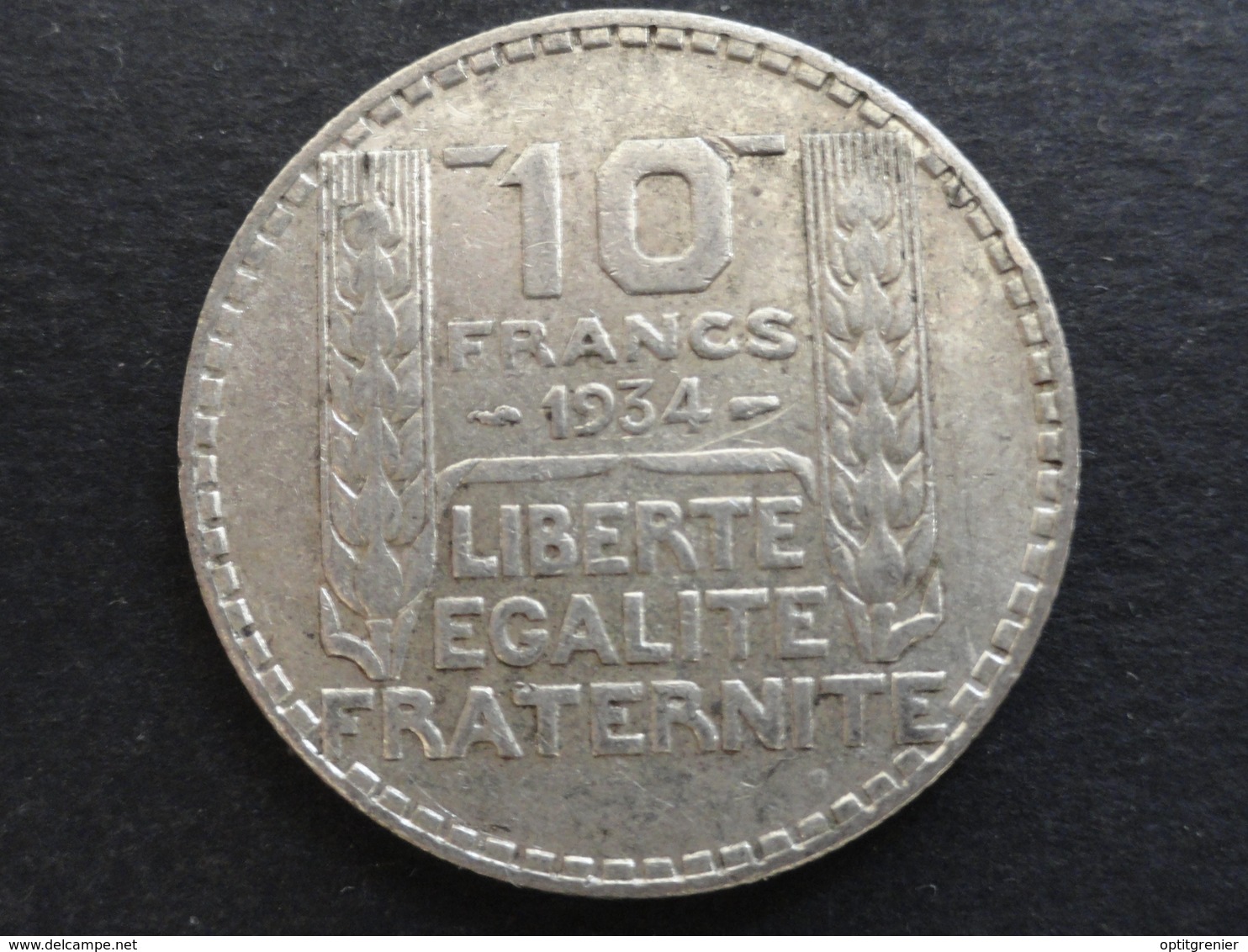 10 FRANCS TURIN ARGENT 1934 FRANCE - Autres & Non Classés