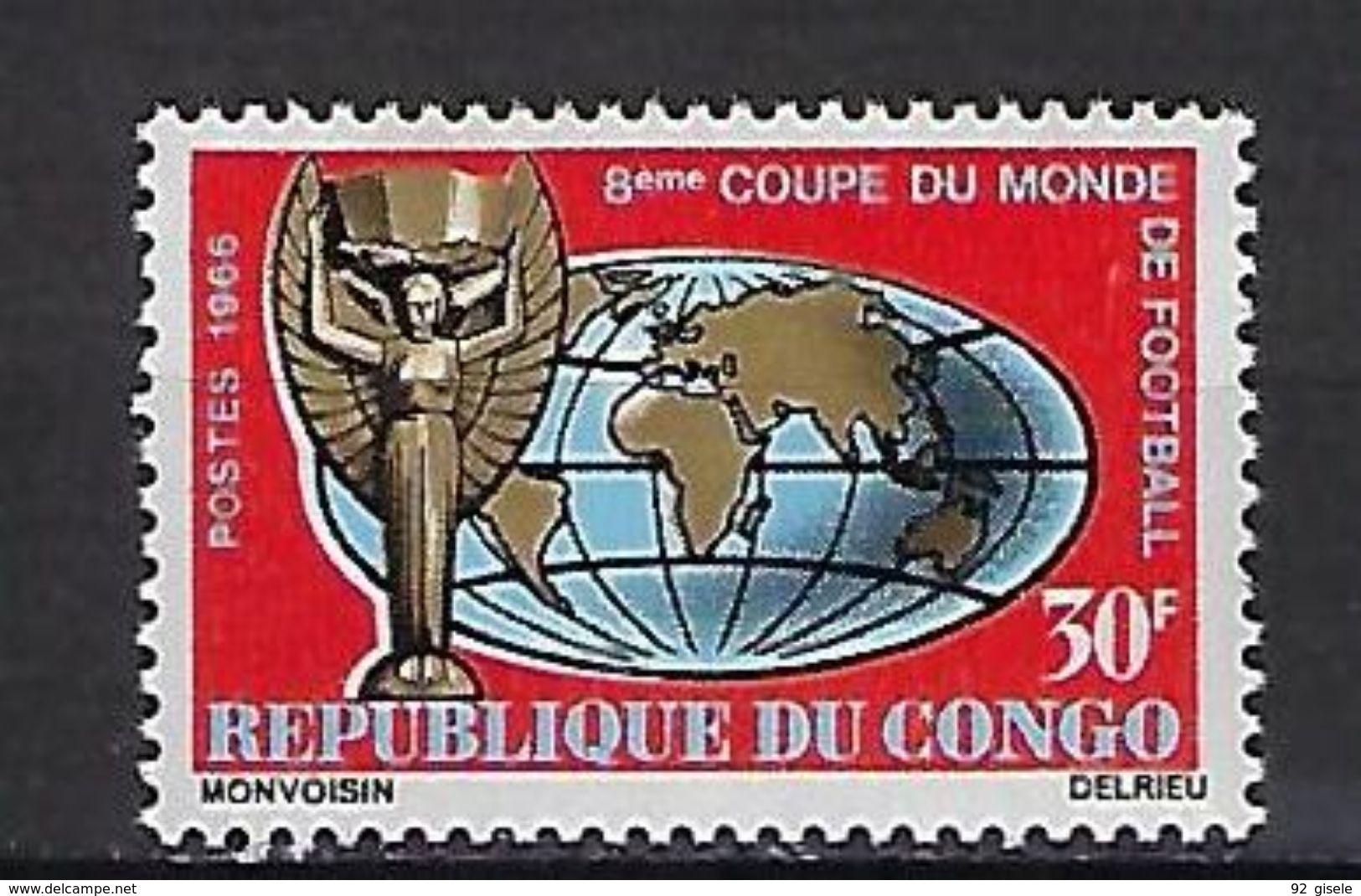 Congo YT 189 " Coupe Monde Football " 1966 Neuf** - Neufs