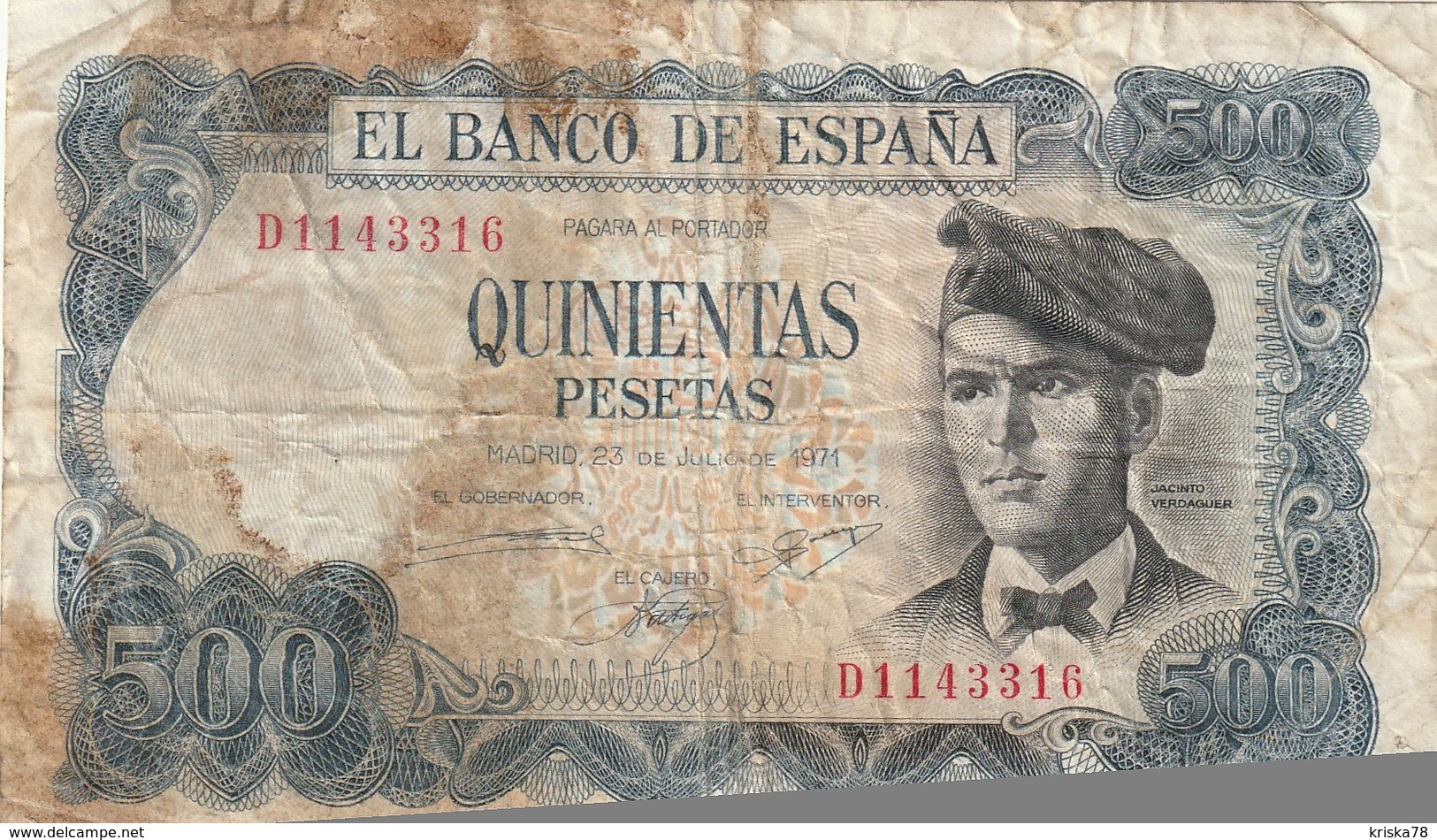 500 Pesetas - [ 4] 1975-… : Juan Carlos I