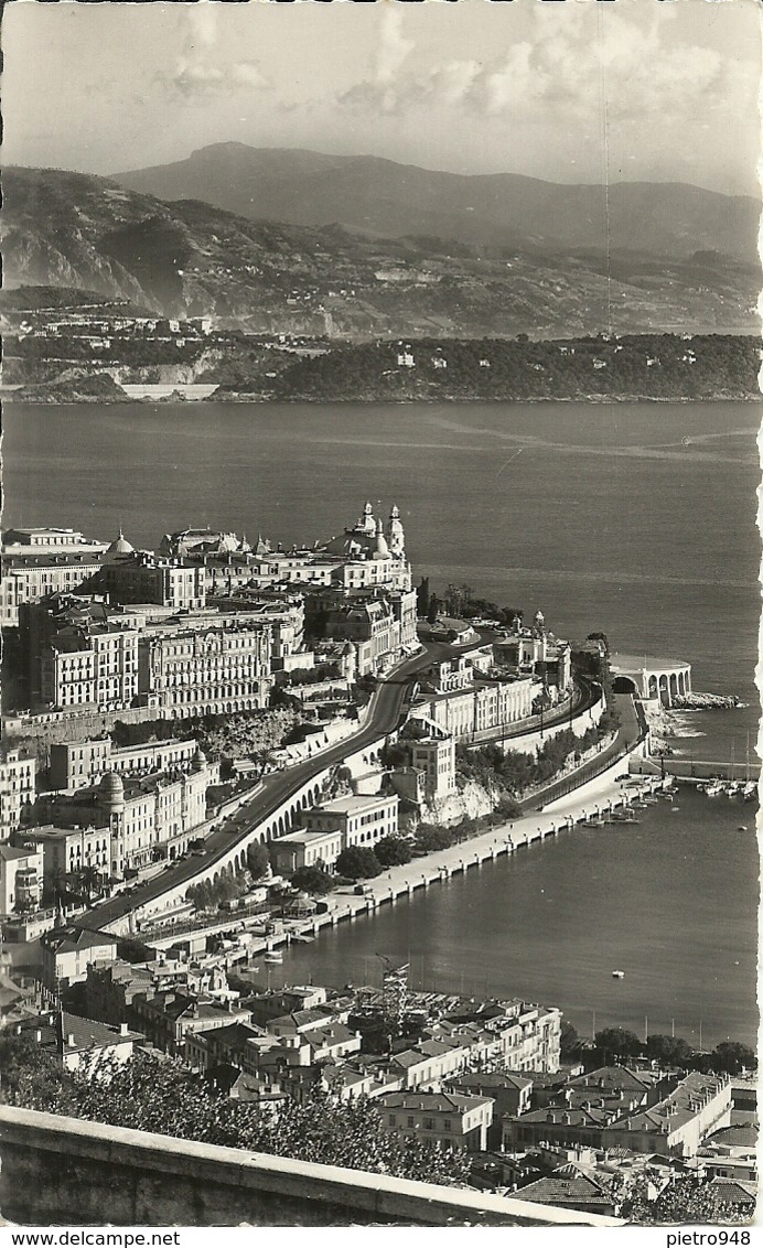 Principaute De Monaco, Montecarlo, Vue Panoramique, Au Fond Le Cap Martin, Panoramic View, Scorcio Panoramico - Viste Panoramiche, Panorama