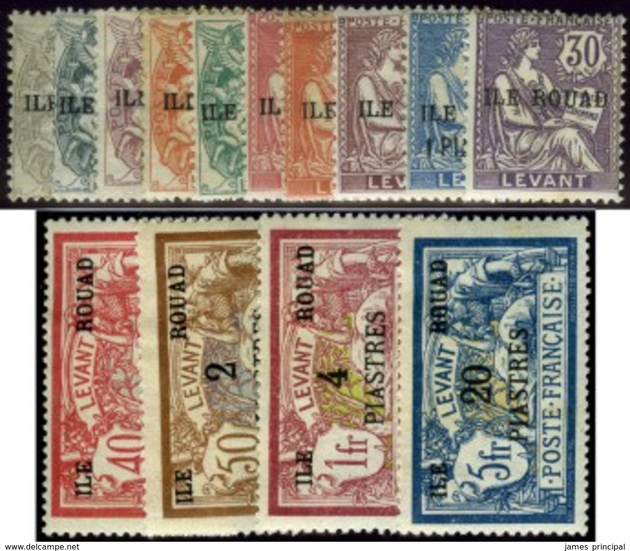 Ile Rouad. Sc #4-16. * - Unused Stamps