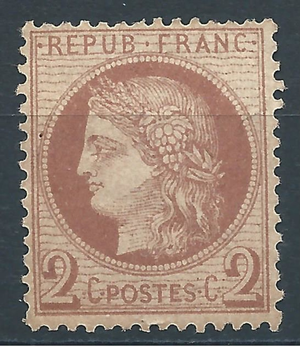 FRANCE - 1872 - Y.T. N°51 - 2 C. Rouge-brun - Cérès - Neuf** - MNH - TB Etat - 1871-1875 Ceres