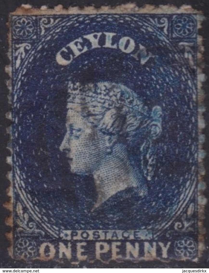 Ceylon       .   SG      .   63bx  Wmk Reversed     .      O     .    Cancelled     .   /    .   Gebruikt - Ceylon (...-1947)