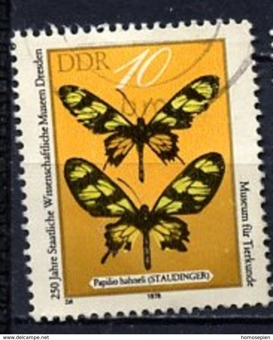 Allemagne Démocratique - Germany - Deutschland 1978 Y&T N°2038 - Michel N°2370 (o) - 10p Papilio Hahneli - Used Stamps