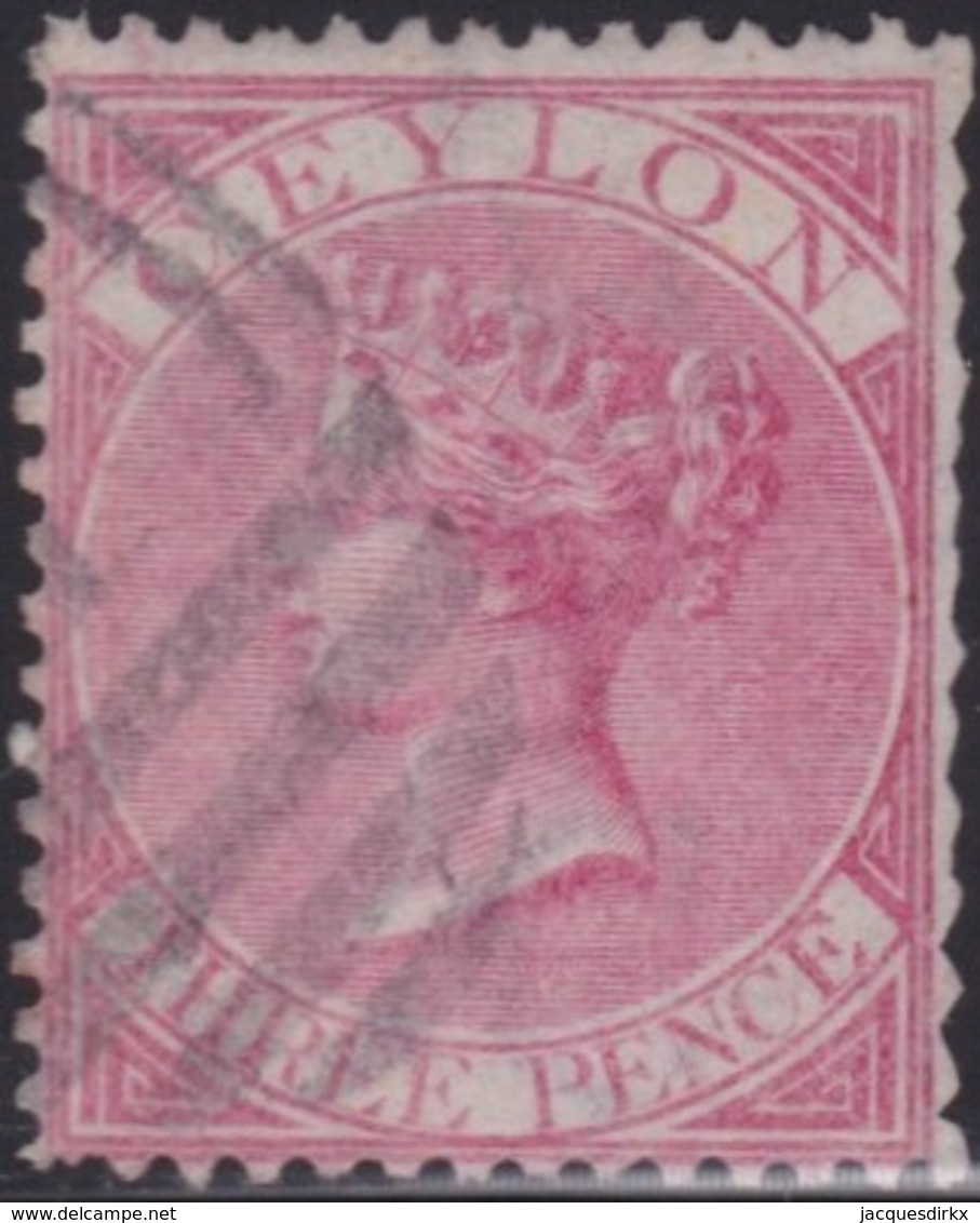 Ceylon       .   SG      .  62    .      O     .    Cancelled     .   /    .   Gebruikt - Ceylon (...-1947)