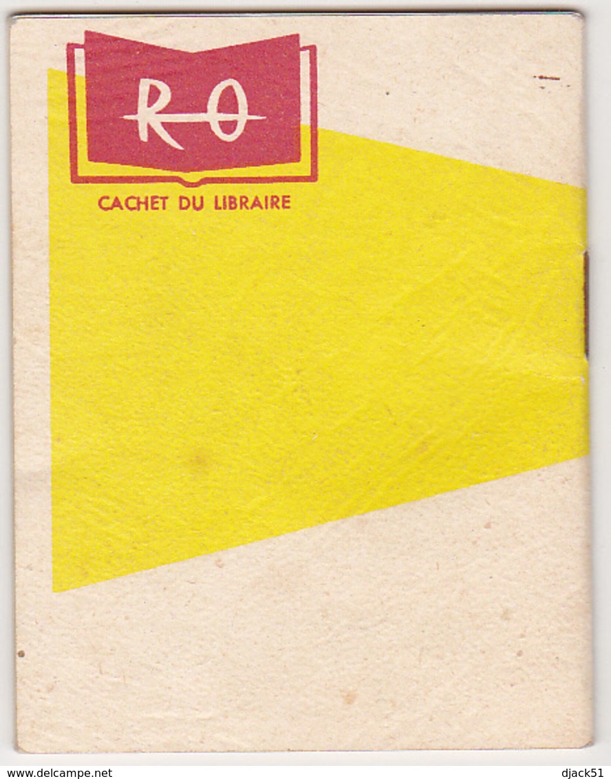 Petit calendrier 1959 - Bibliothèque Rouge & Or (sous forme de petit livre)