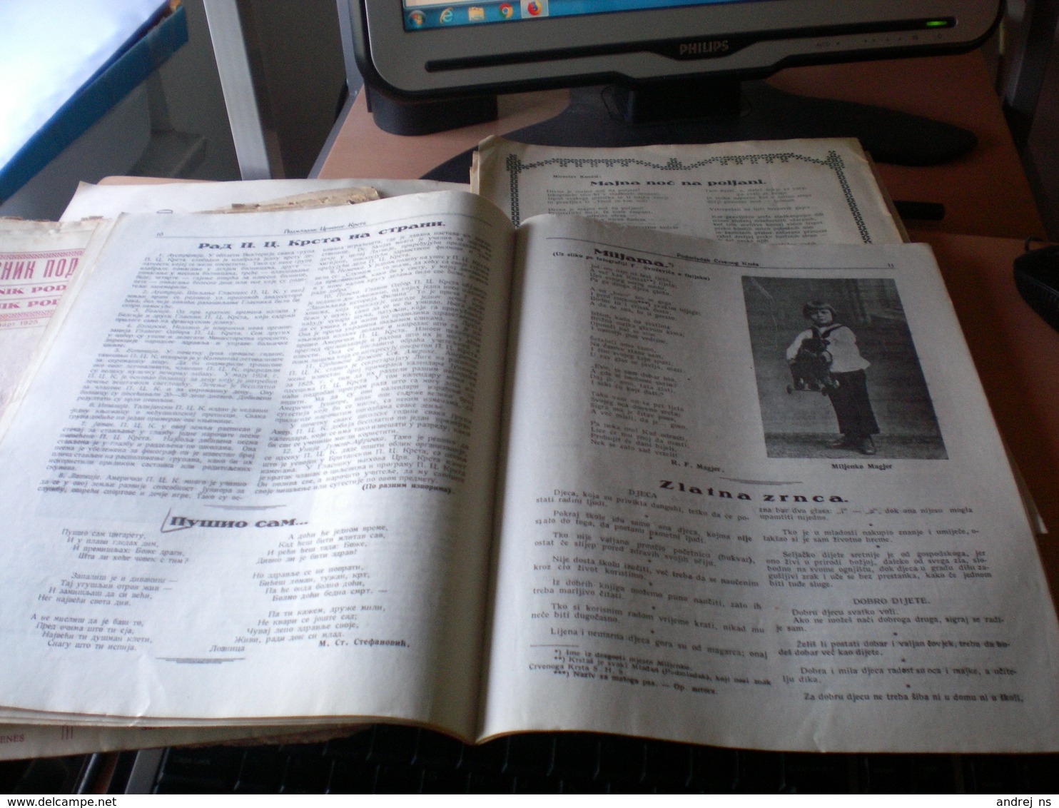 Glasnik Podmladka Crvenog Krsta  Junior Red Cross News  Beograd 1925 16 Pages Srpski Daci Ajacio Korzika - Slav Languages