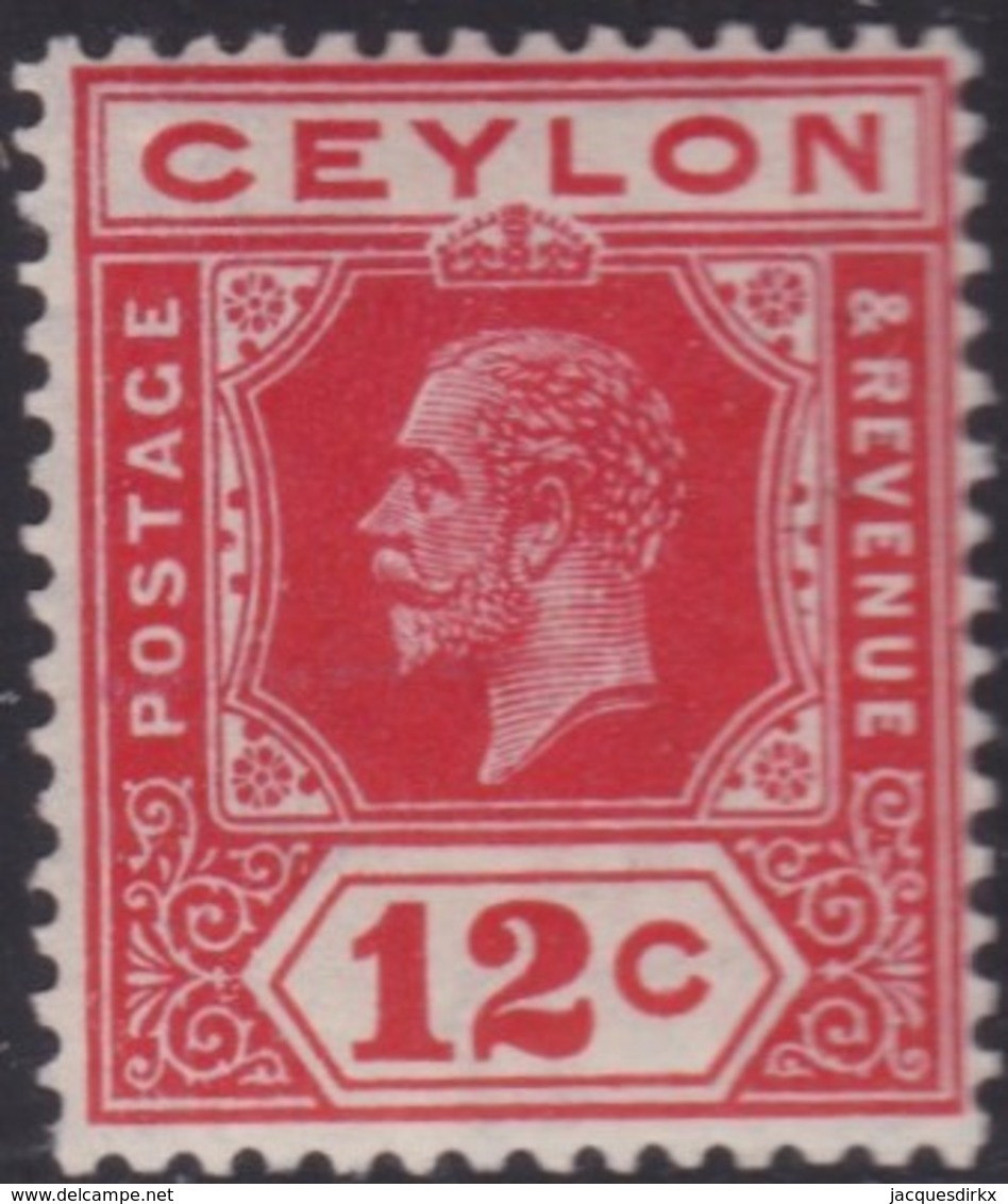 Ceylon       .   SG      .   347  Die I      .   *   .       Mint-hinged      .   /    . Ongebruikt - Ceilán (...-1947)