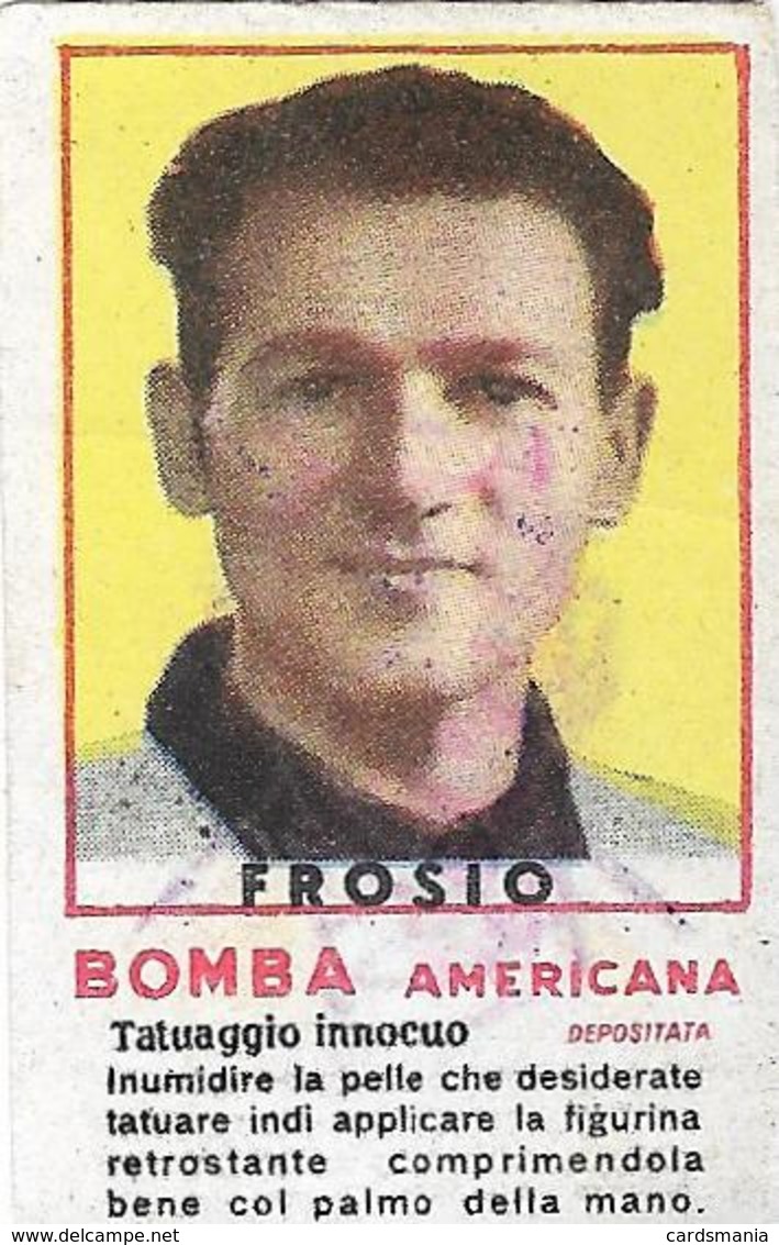 Figurina Bomba Americana Anni 50 Elia Frosio-Ciclista - Ciclismo