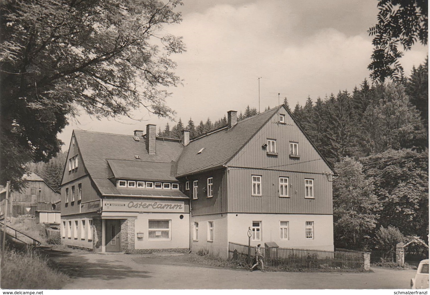 AK Waschleithe HO Konsum Gaststätte Osterlamm A Schwarzenberg Grünhain Beierfeld Schwarzbach Elterlein Erzgebirge DDR - Gruenhain