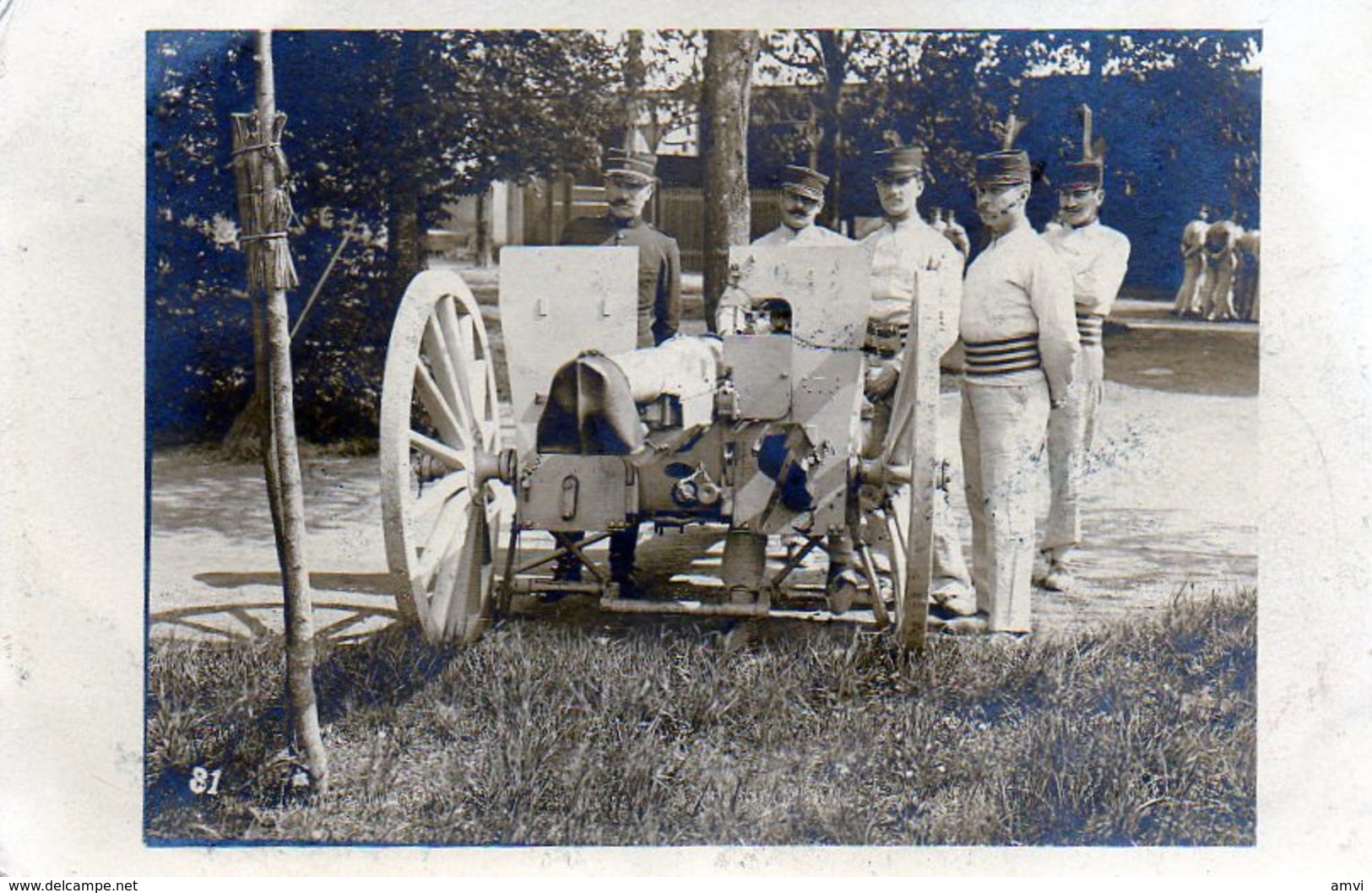 0019 - Saint Maixent - 1906 Groupe De Militaire Carte Photo - Saint Maixent L'Ecole