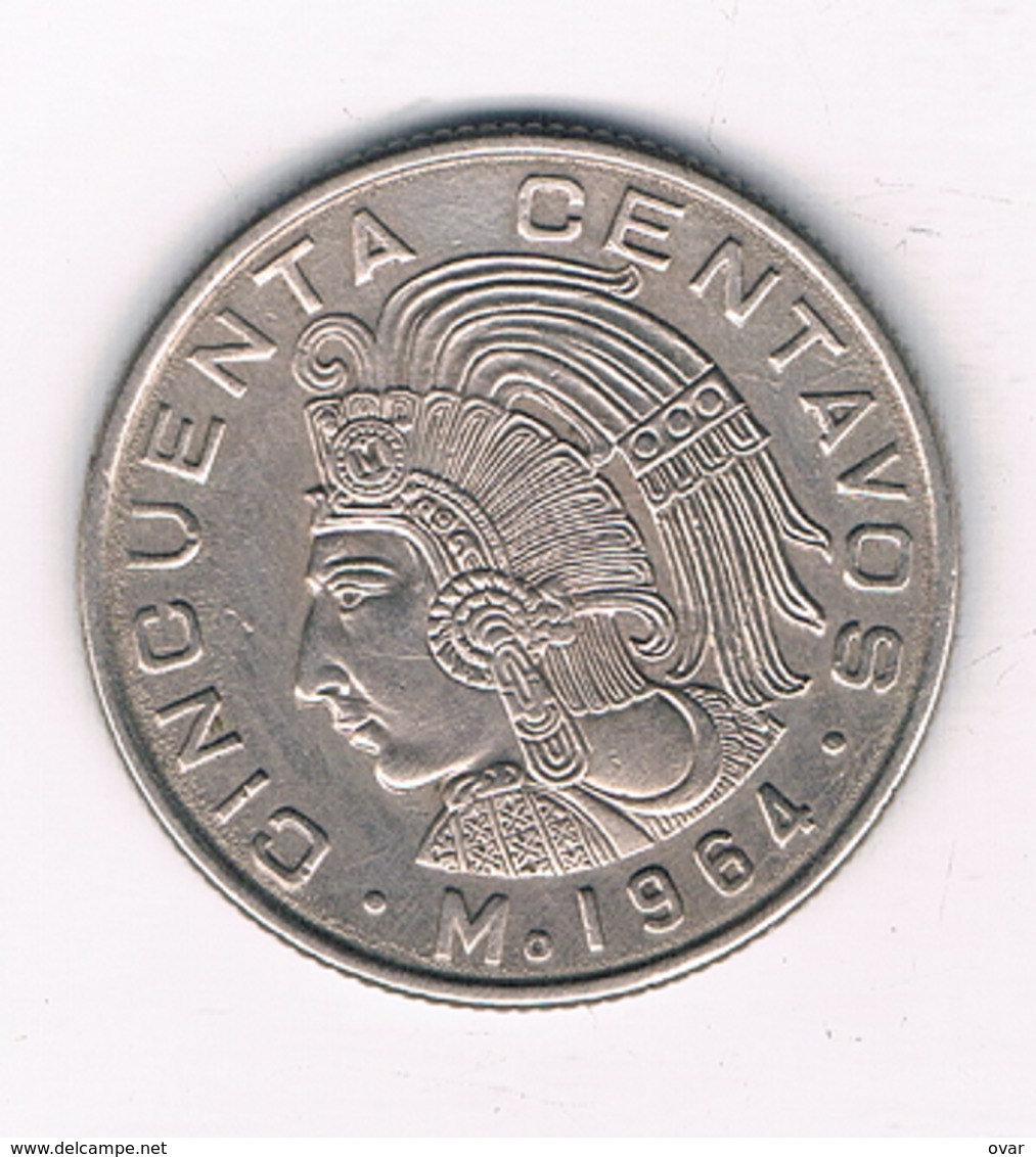 50 CENTAVOS 1964 MEXICO /3530/ - Mexique