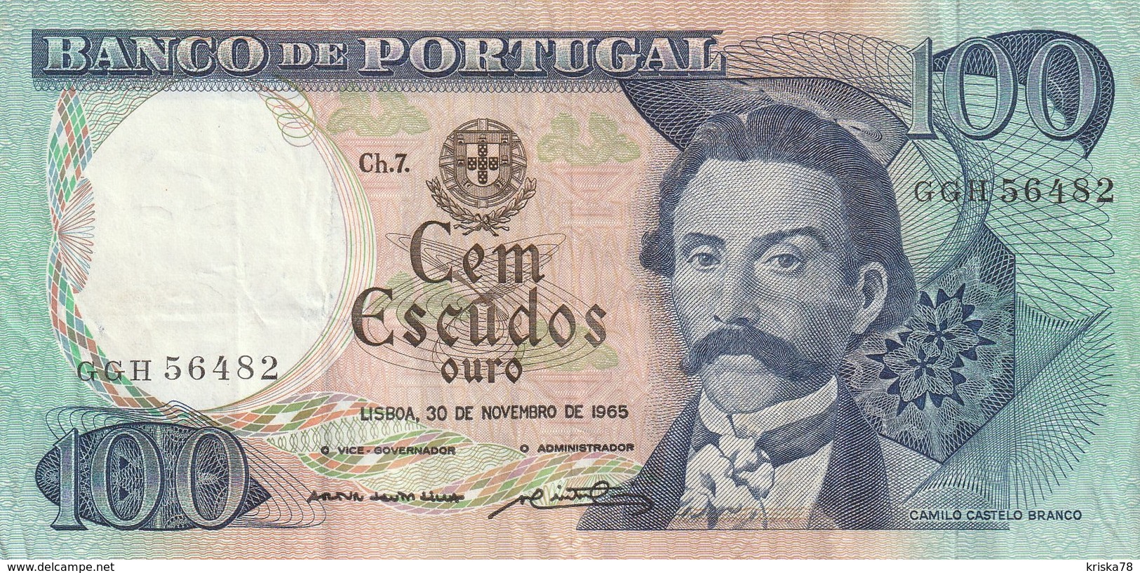 100 ESCUDOS 1965 - Portugal