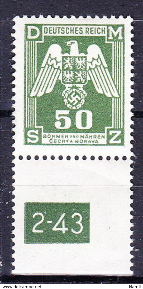 Boheme Et Moravie 1943 Mi D 15 (Yv TS 15), (MNH)** - Unused Stamps