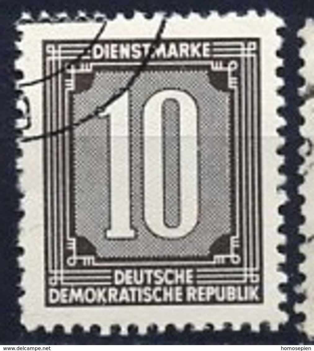 Allemagne Démocratique - Germany - Deutschland Service 1956 Y&T N°S35 - Michel N°S35 (o) - 10p Chiffre - Autres & Non Classés