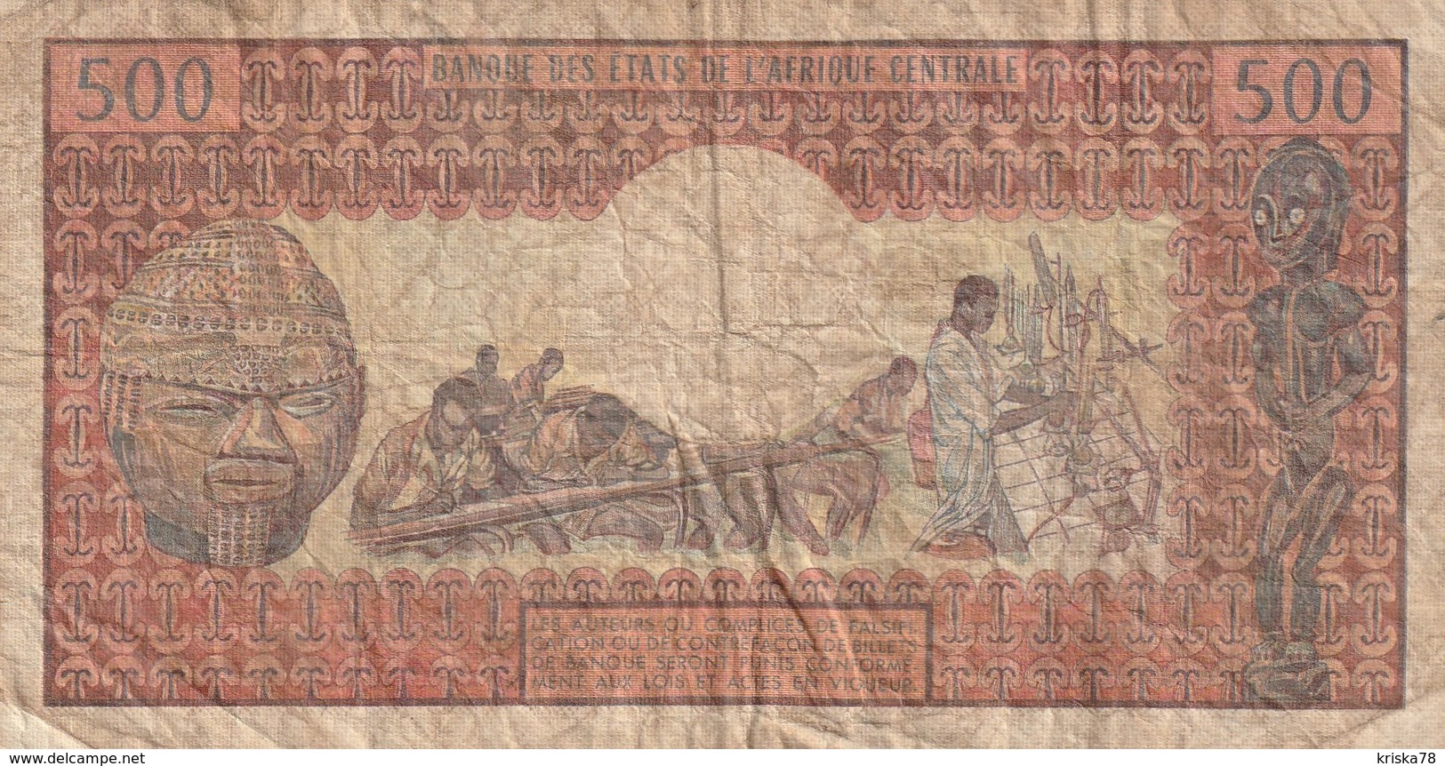 500 FRANCS 1983 - Kamerun