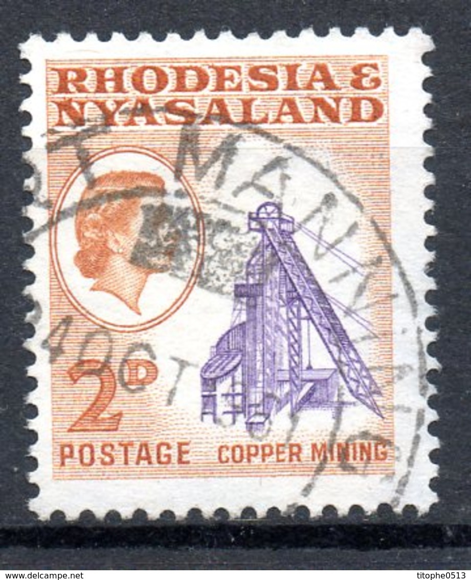 RHODESIE-NYASSALAND. N°21 Oblitéré De 1959. Mine De Cuivre. - Fabriken Und Industrien