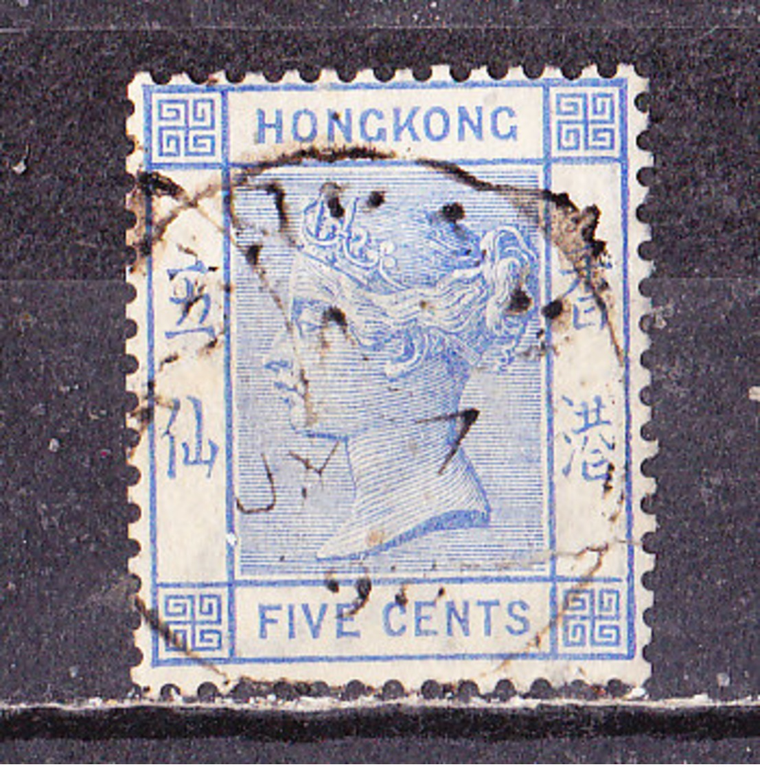 Hong Kong 1882  N° 37  5c Vittoria . Usato - Oblitérés