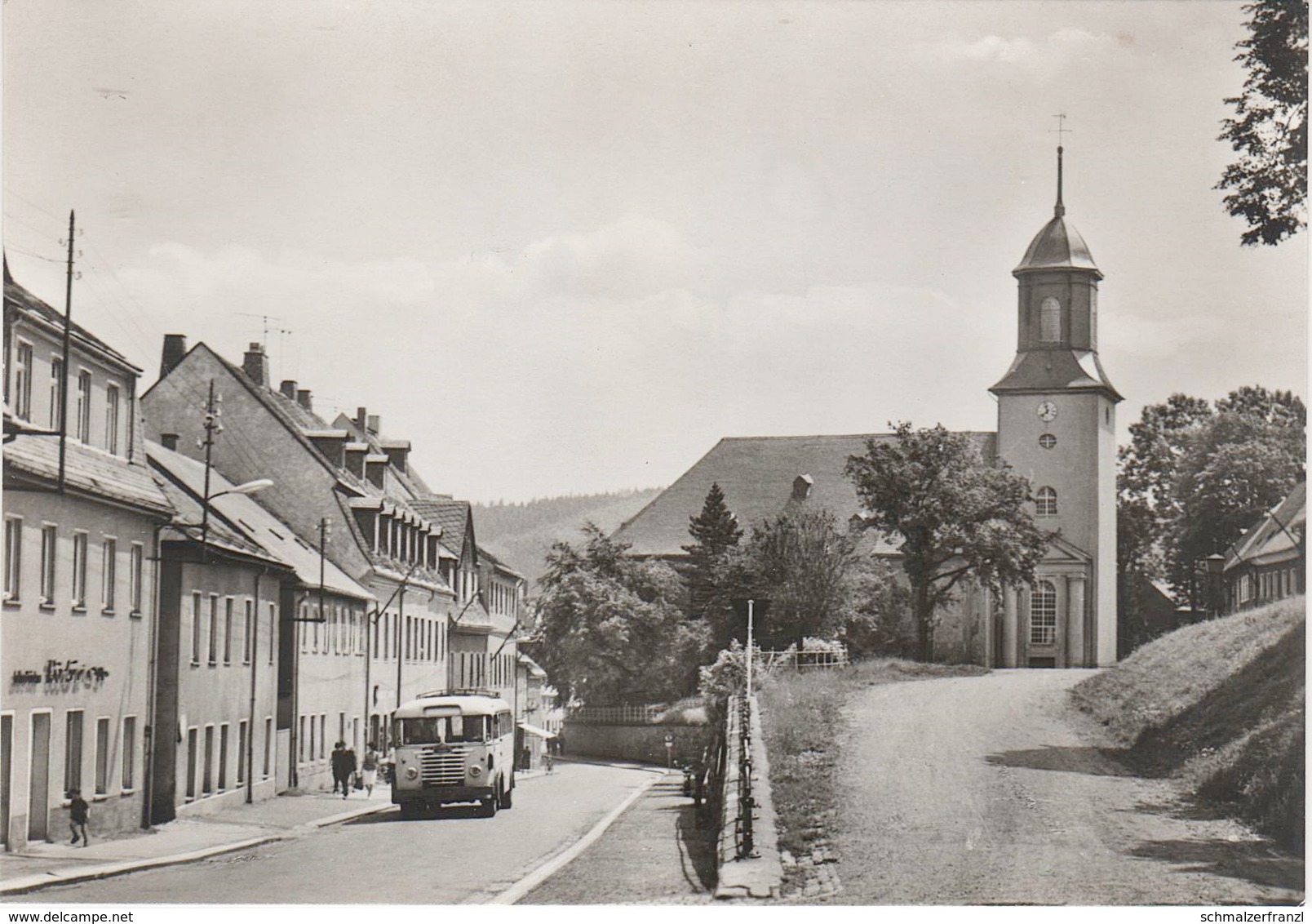 AK Grünhain Bäckerei Ikarus A Beierfeld Aue Schwarzenberg Lauter Bernsbach Elterlein Raschau Schwarzbach Erzgebirge DDR - Gruenhain