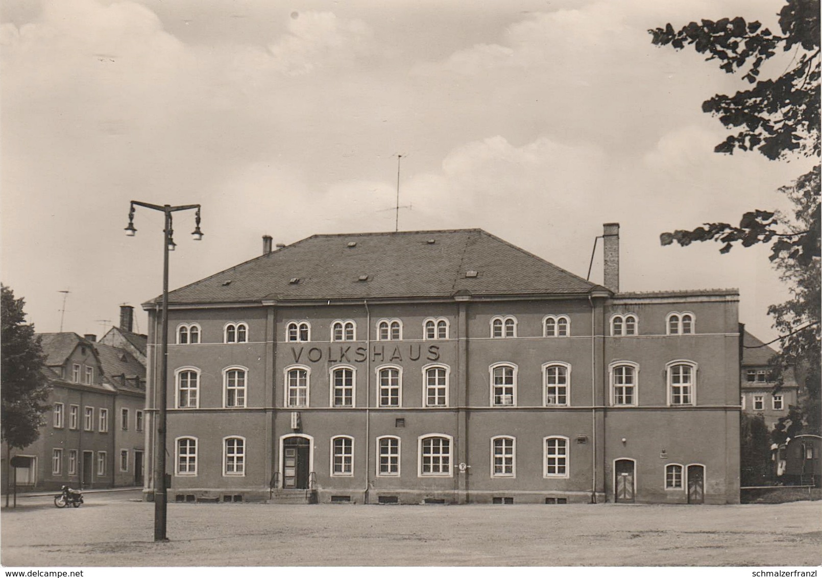 AK Thum Volkshaus Karl Marx Platz A Auerbach Ehrenfriedersdorf Gelenau Geyer Drebach Thalheim Wolkenstein Erzgebirge DDR - Thum