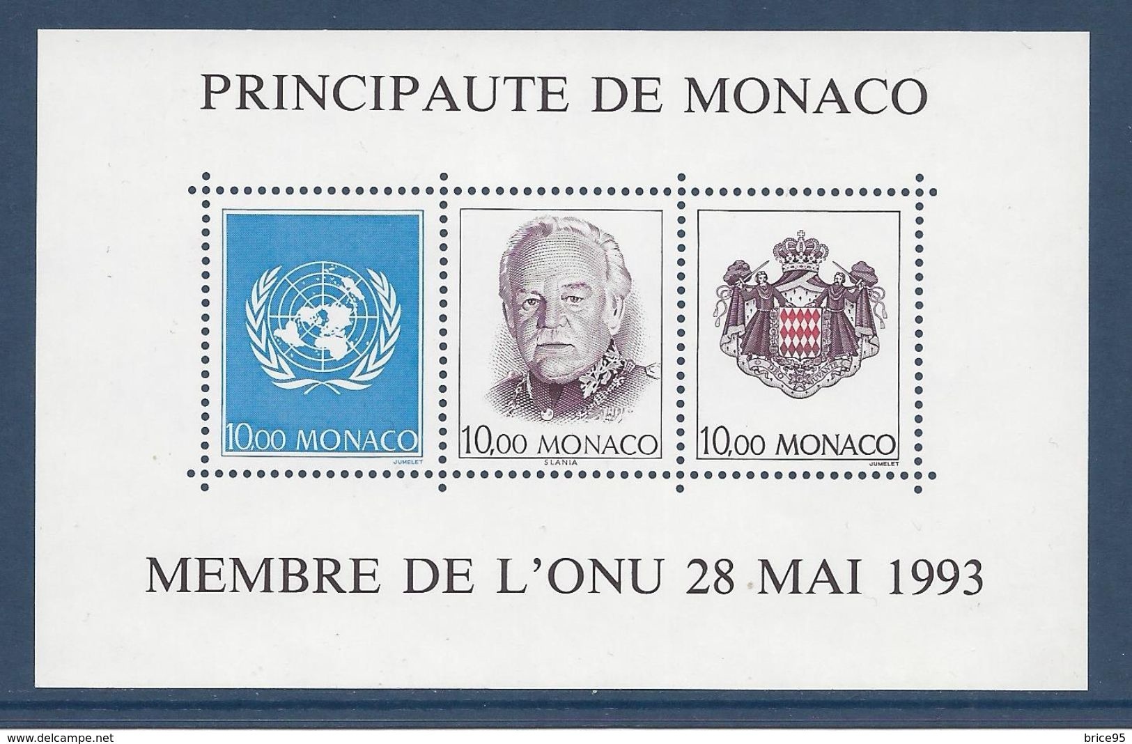 Monaco - Bloc YT N° 62 - Neuf Sans Charnière - 1993 - Blocks & Kleinbögen