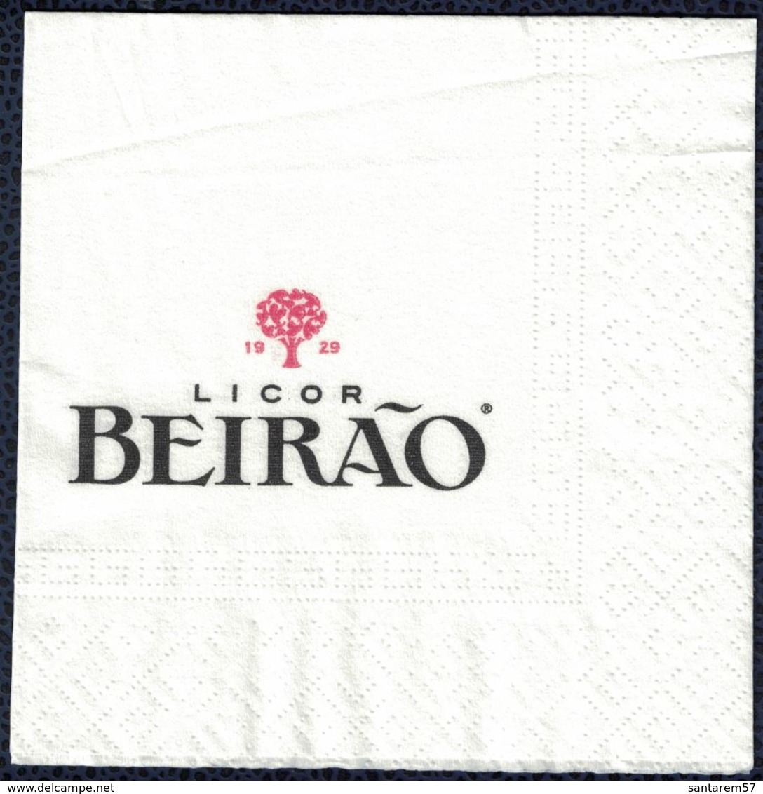 Portugal Serviette Papier Paper Napkin Liqueur Licor Beirão - Reclameservetten