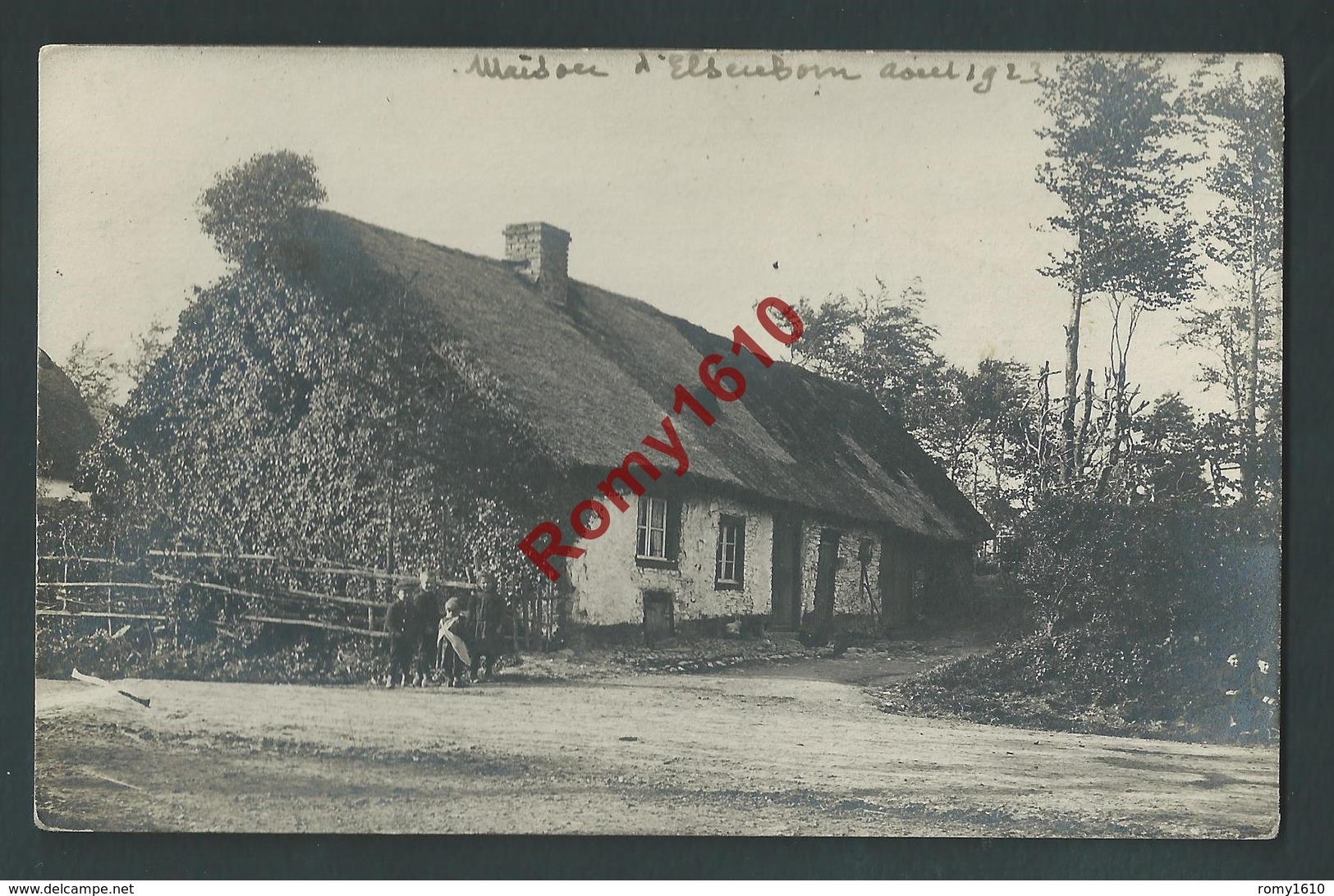 Elsenborn - PHOTO Animée  D'une Maison D'Elsenborn En 1923 - Elsenborn (camp)