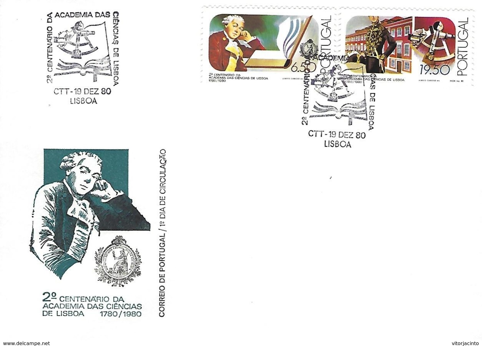 PORTUGAL - 2nd Centenary Of The Lisbon Academy Of Sciences - FDC (Postmark - Lisboa) - Prove E Ristampe