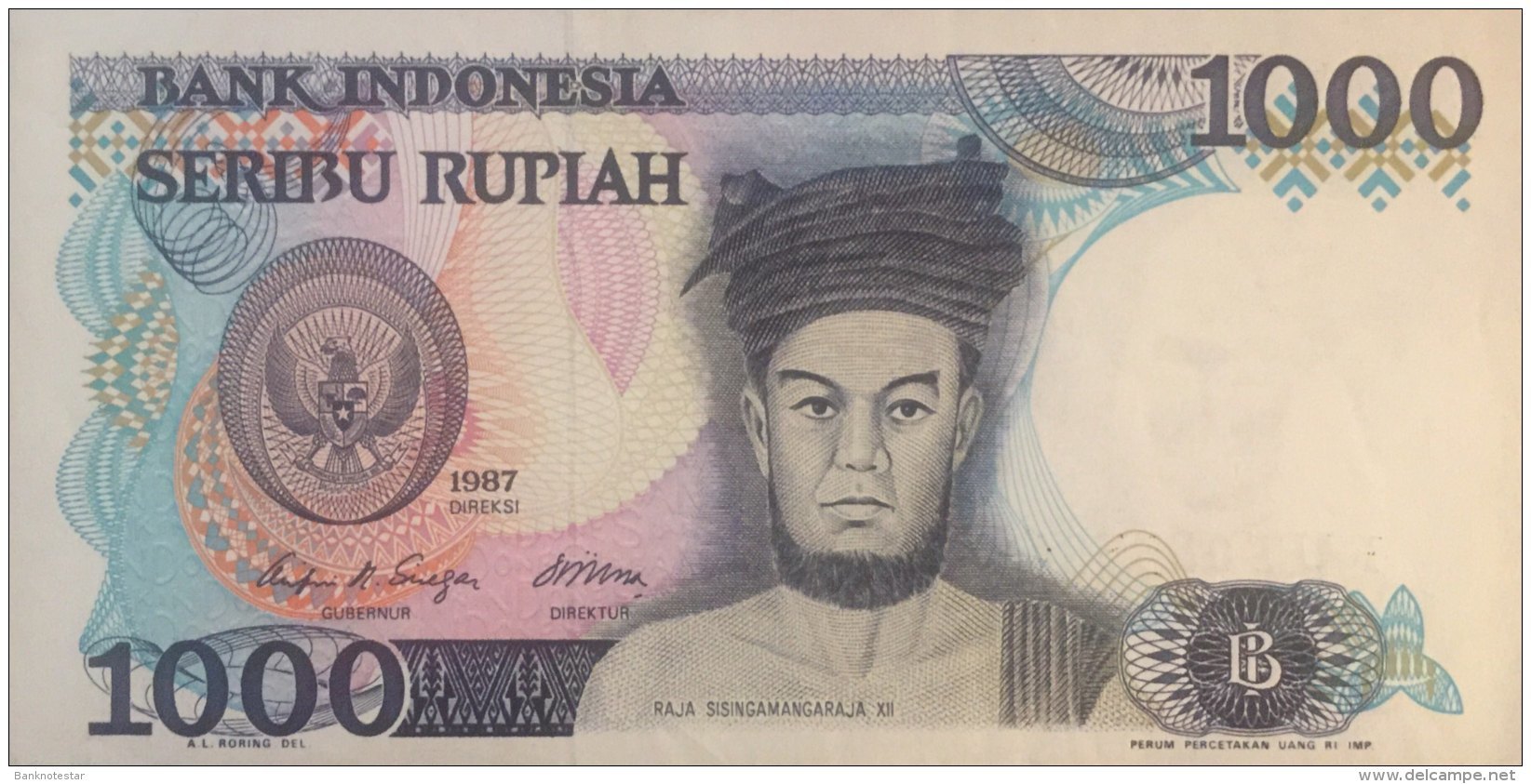 Indonesia 1.000 Rupiah, P-124 (1987) - UNC - Indonesien