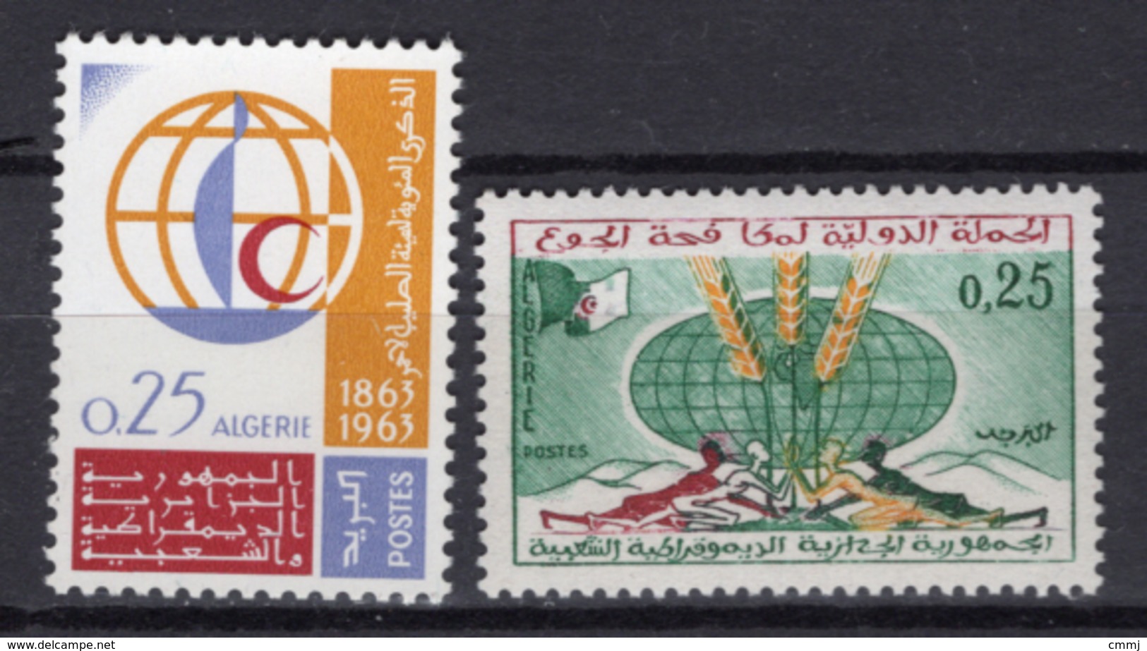 1963 - ALGERIA - Yv.  Nr. 377+383 - NH - (UP131.52) - Algeria (1962-...)