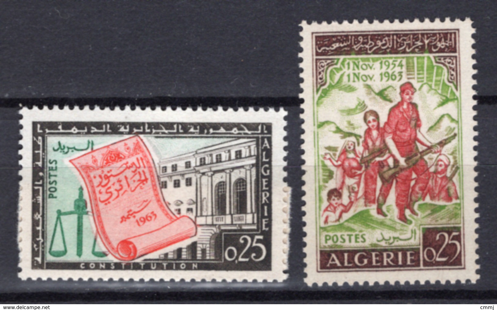 1963 - ALGERIA - Yv.  Nr. 381/382 - NH - (UP131.52) - Algeria (1962-...)