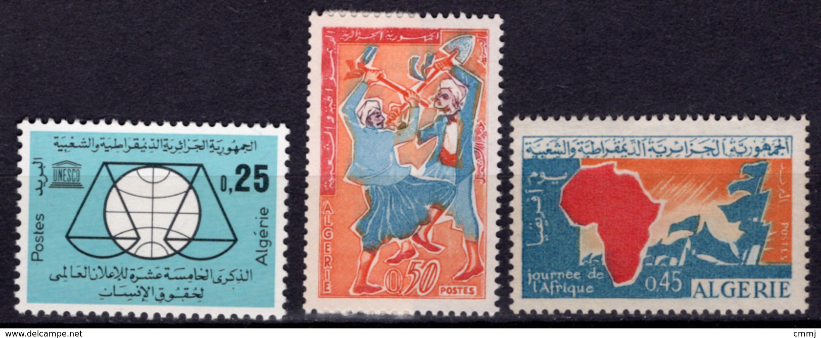 1963 - ALGERIA - Yv.  Nr. 384/386 - NH - (UP131.52) - Algeria (1962-...)