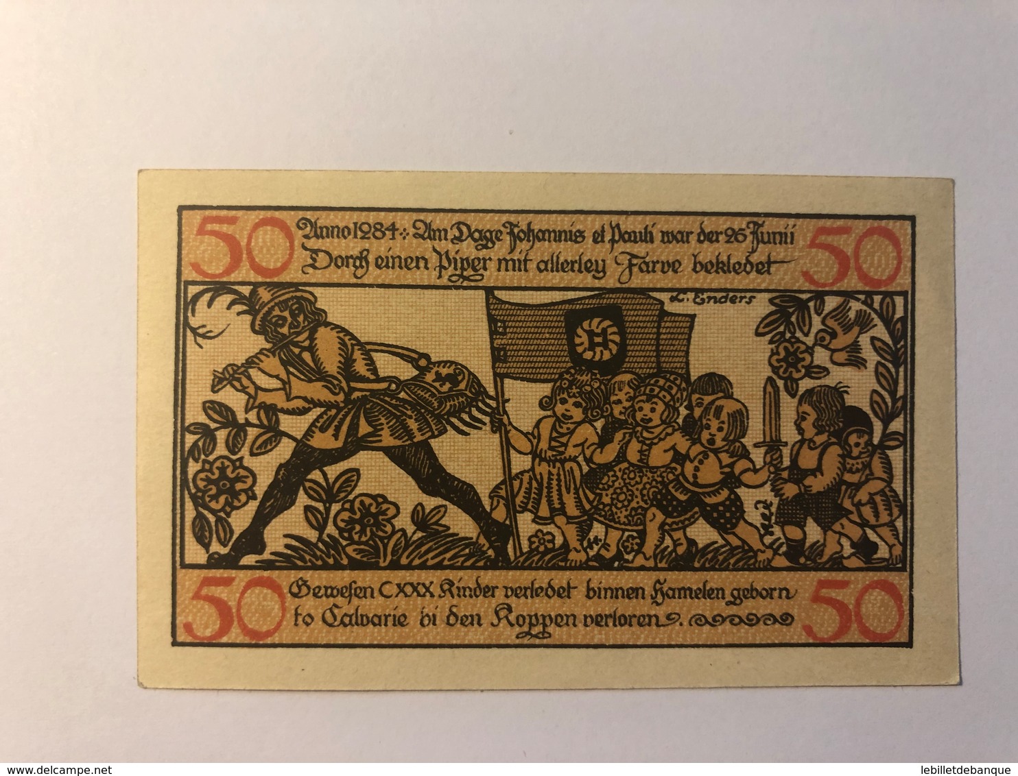 Allemagne Notgeld Hameln 50 Pfennig - Colecciones