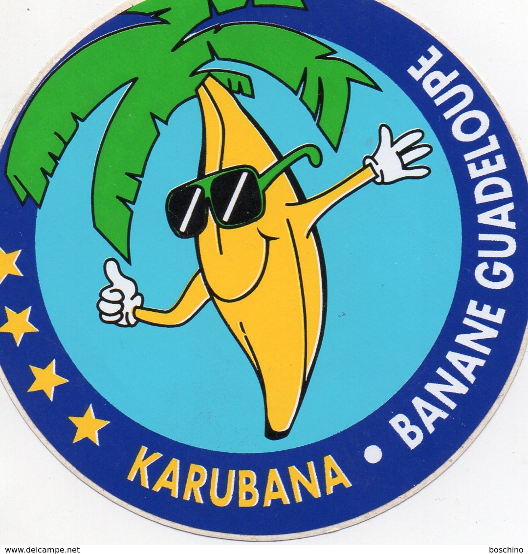 Autocollant " Karubana " Banane Guadeloupe - Autocollants