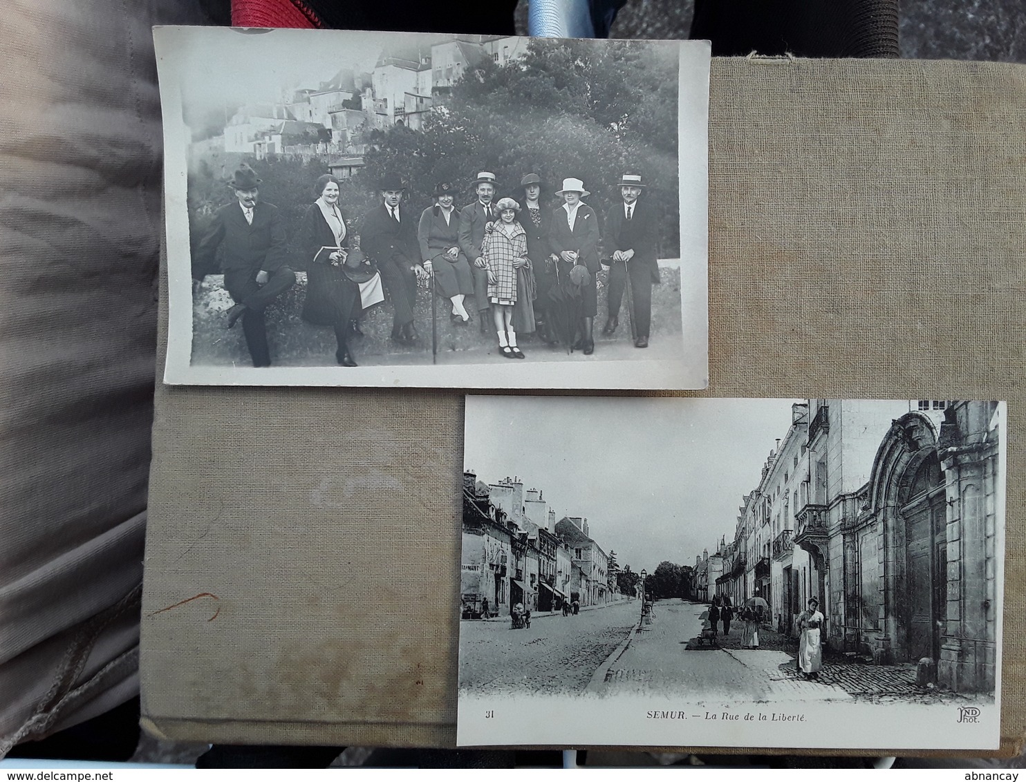 1 joli petit lot de photo et cartes d une famille originaire de semur ( famille SIMONOT )