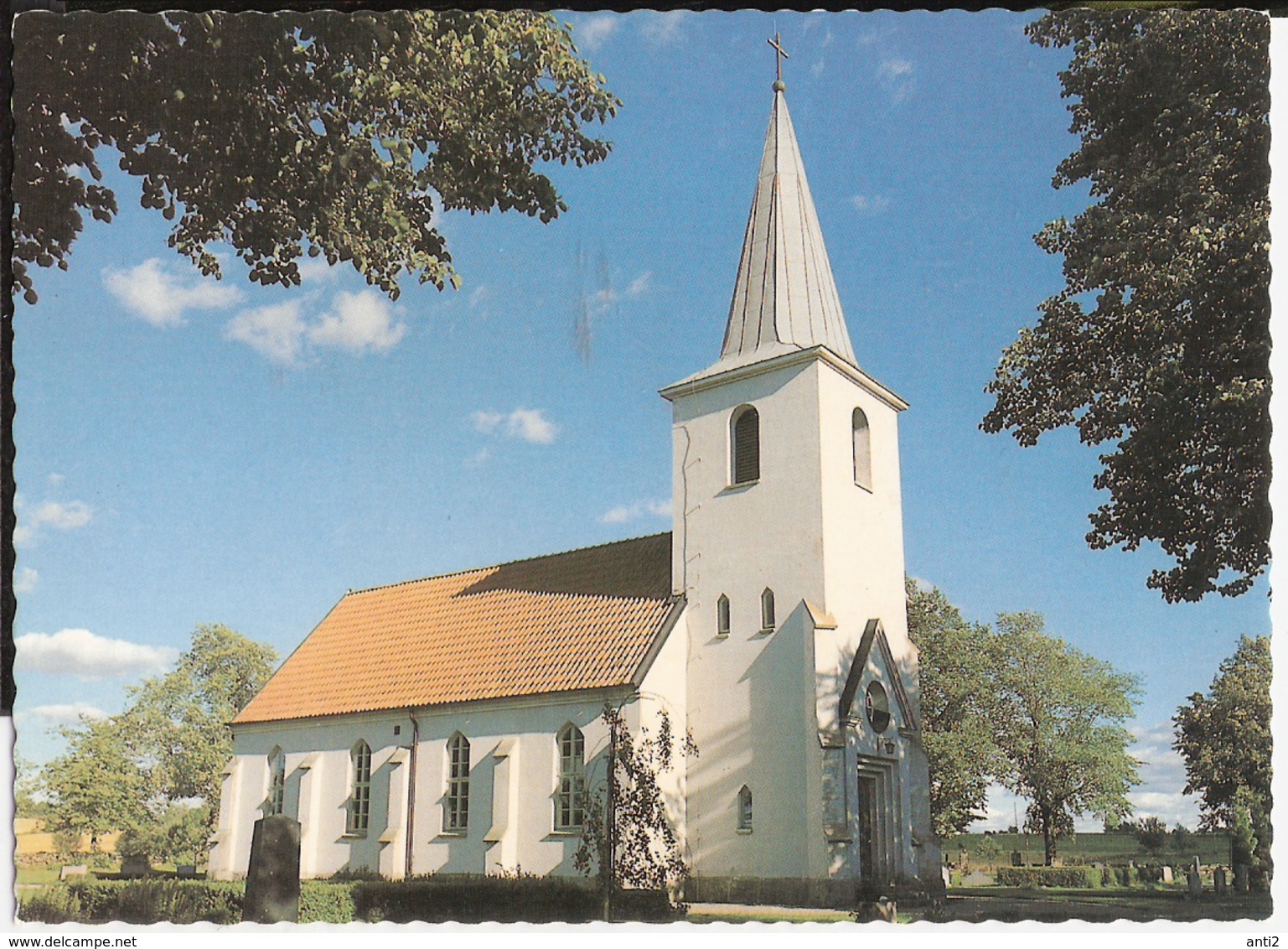 Sweden Card With Östra Tunheims Kyrka, - Brieven En Documenten