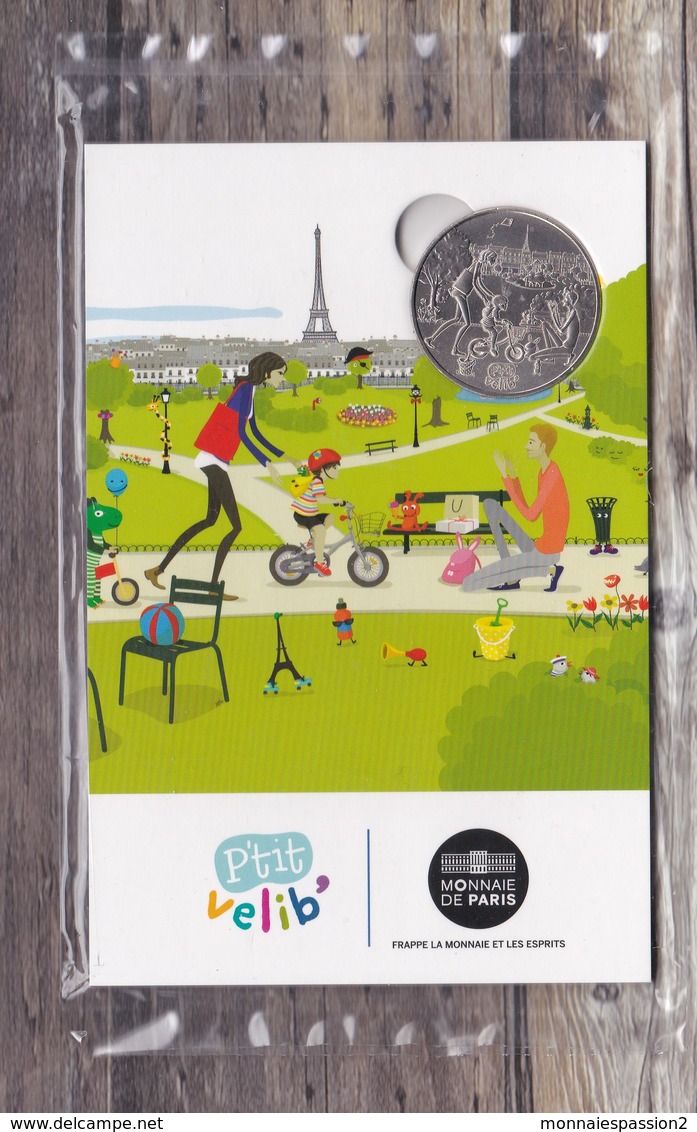 Monnaie De Paris : P'tit Vélib' (la Famille) - Médaille Blanche - 2016 - 2016