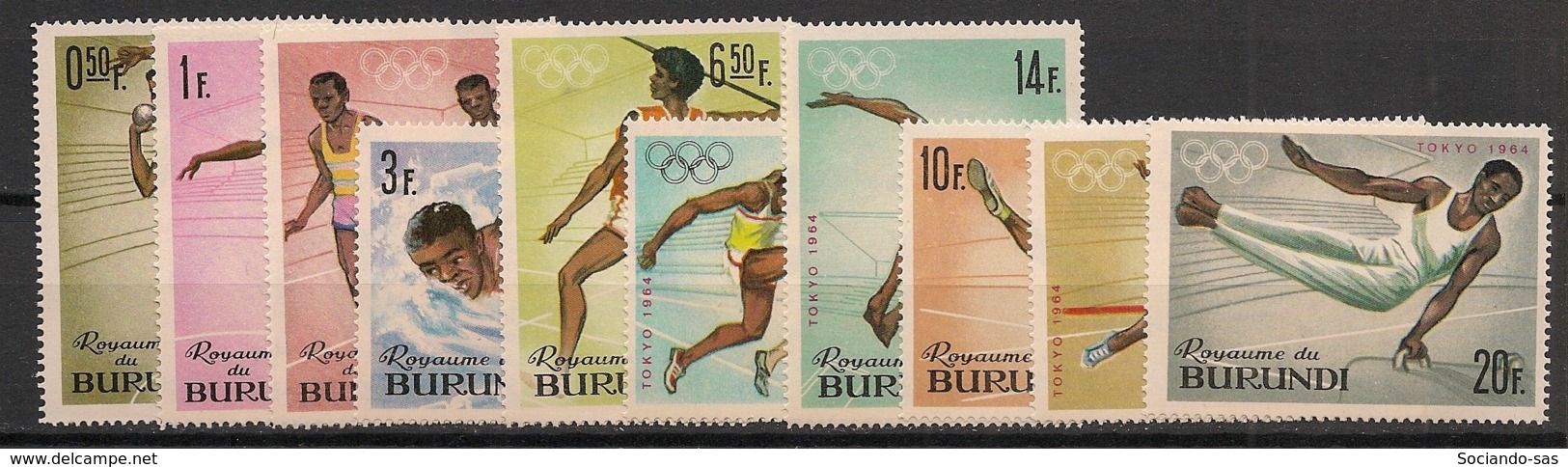 Burundi - 1964 - N°Mi. 125 à 134 - Tokyo / Olympics - Neuf Luxe ** / MNH / Postfrisch - Unused Stamps