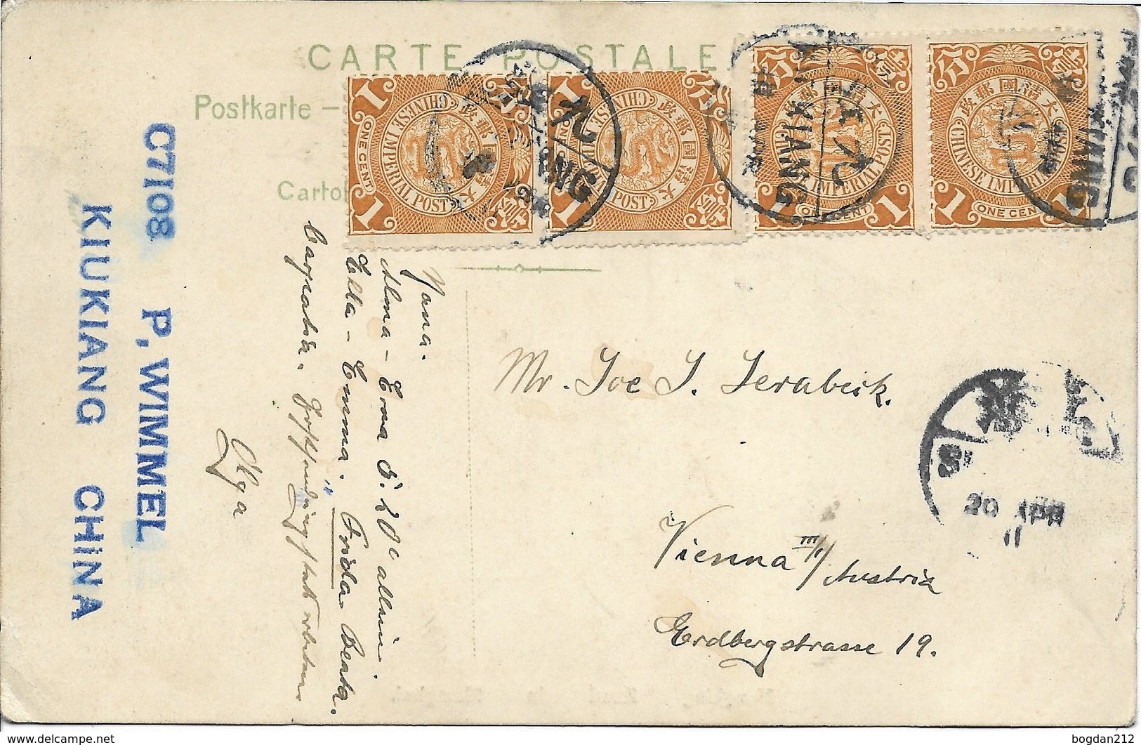 1900/1920 - Nunjing , Shanghai, Stempel Kiukiang , Gute Zustand, 2 Scan - Chine