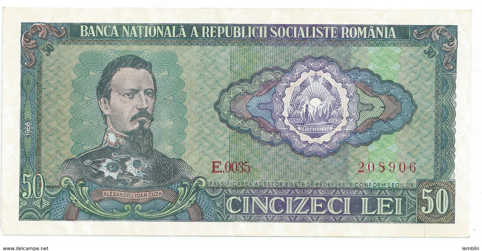 50 LEI 1966 - Romania