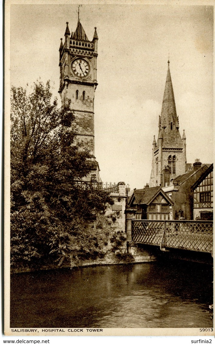 WILTS - SALISBURY - HOSPITAL CLOCK TOWER Wi336 - Salisbury