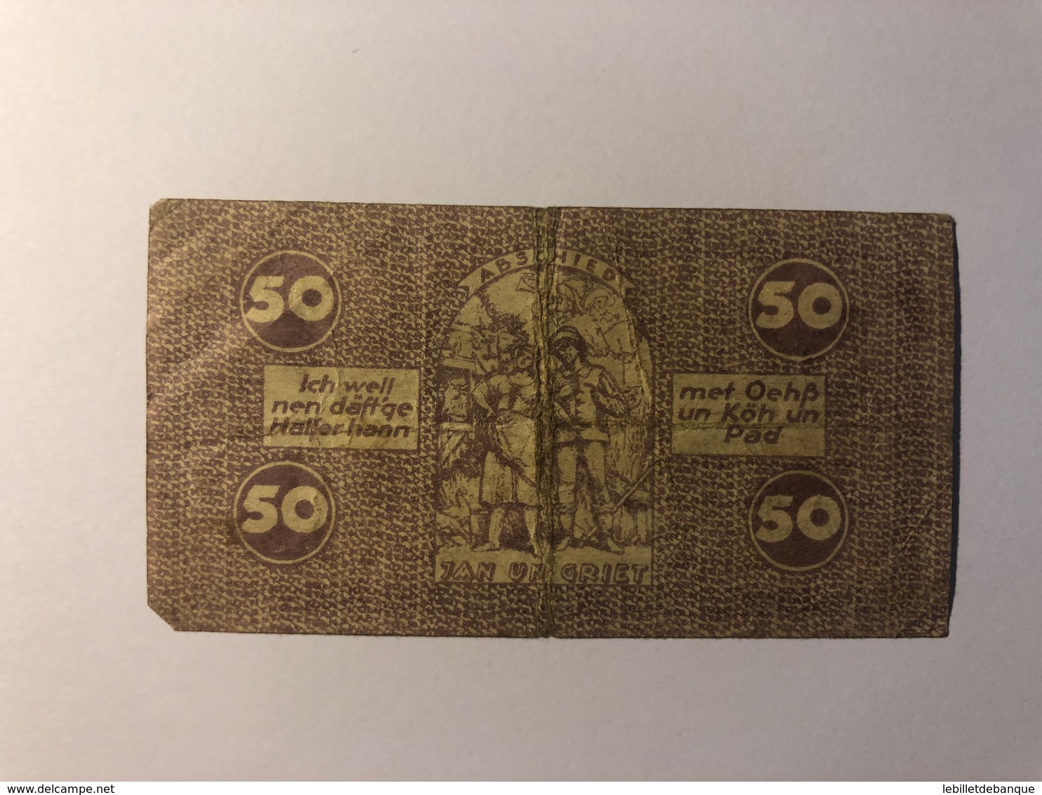 Allemagne Notgeld Koln 50 Pfennig - Collections