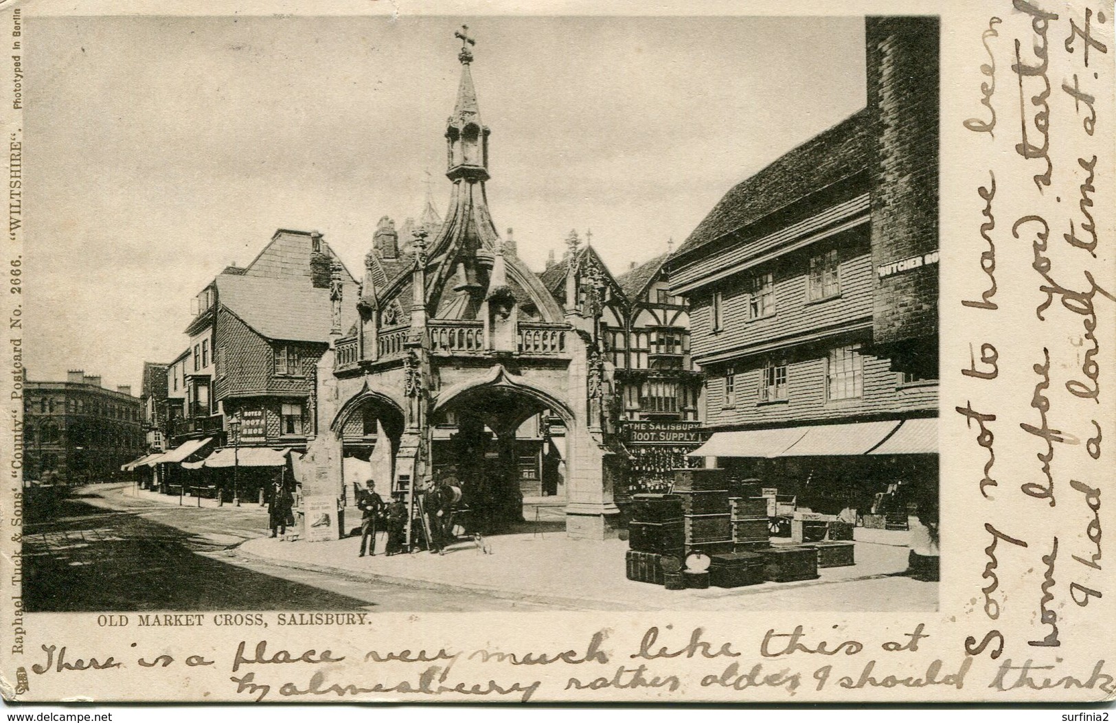 WILTS - SALISBURY - OLD MARKET CROSS 1904 UNDIVIDED BACK Wi342 - Salisbury