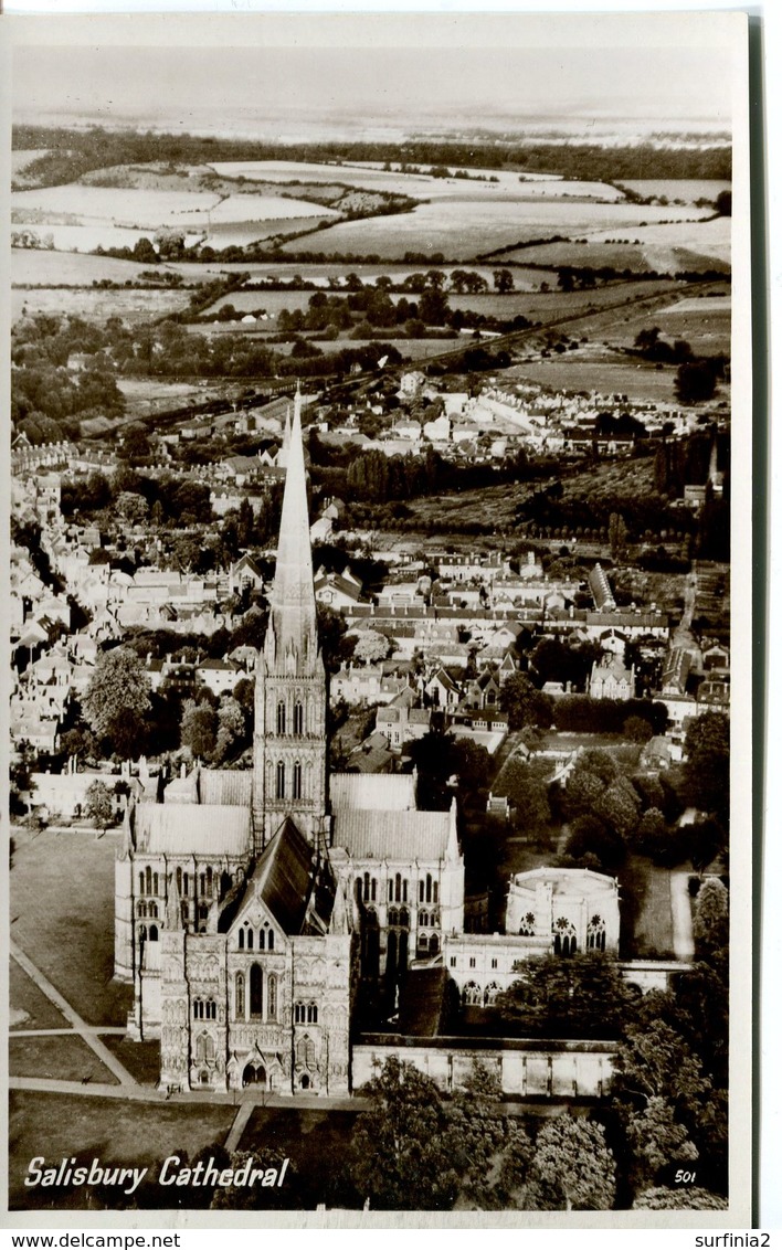 WILTS - SALISBURY - CATHEDRAL - AERIAL: RP Wi344 - Salisbury