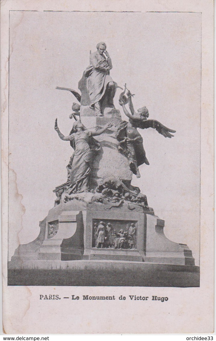 CPA Précurseur Publicité - "Oriflamme", Pétrole De Luxe Sur CP Paris - Monument Victor Hugo - Advertising