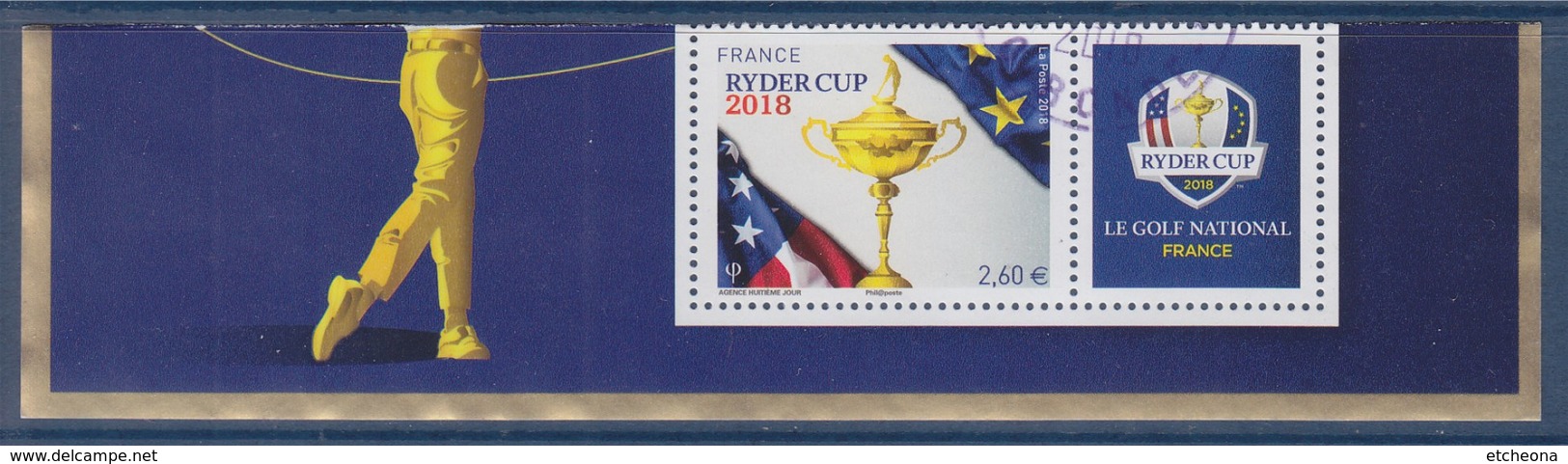 = Timbre Ryder Ryder Cup Oblitéré Timbre à 2.60€ Le Golf National La Légende Du Golf En France - Oblitérés