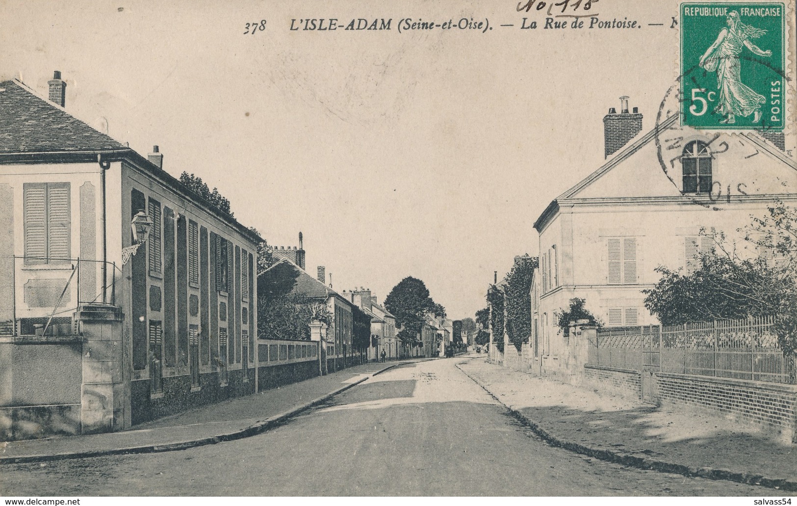 95) L'ISLE-ADAM : La Rue De Pontoise (1912) - L'Isle Adam